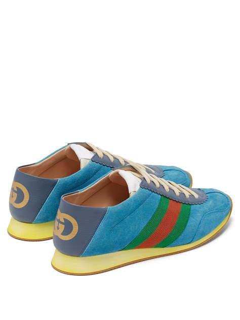 gucci shoes blue|blue gucci shoes suede.